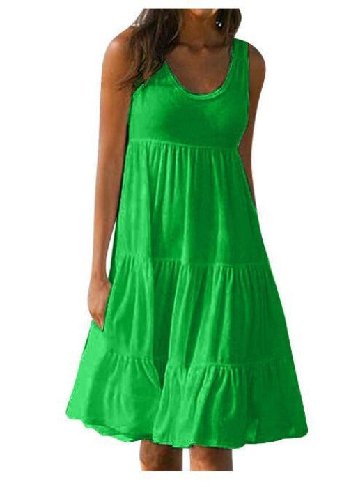 👗 Rochie simplă de culoare uni