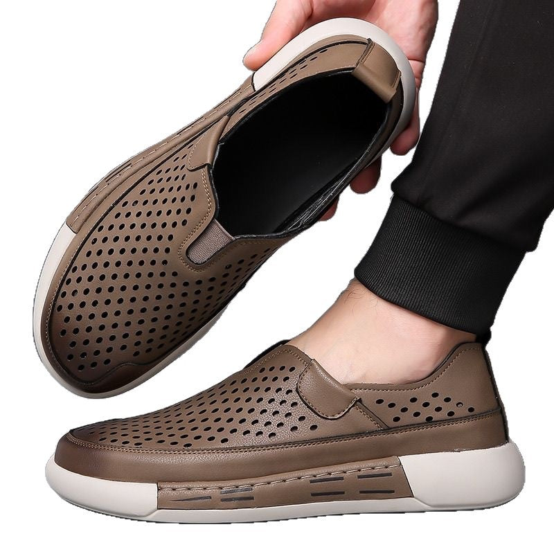 【39-44】Pantofi noi de vară pentru bărbați din piele cu talpă moale