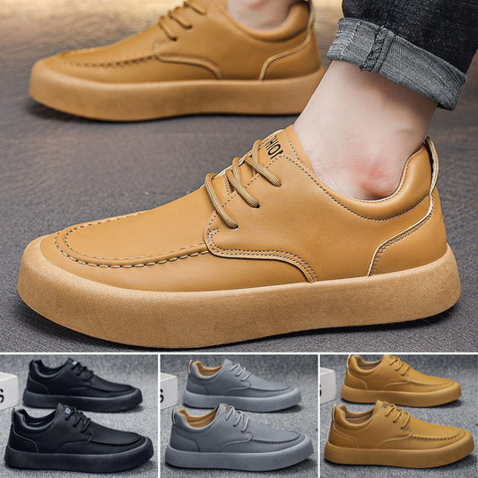 🔥【39-46】2025 Noua primăvară pentru bărbați cu talpă groasă, la modă, în stil retro britanic.