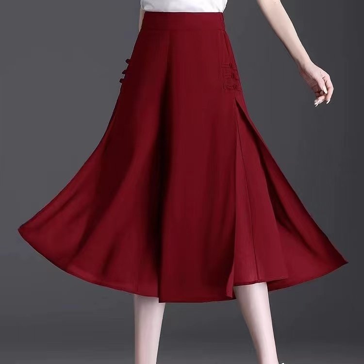 🔥【XL-5XL】【Stil nou de vară 2025】 Pantaloni largi, din șifon, în nouă puncte, pentru femei