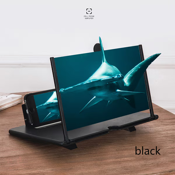 🔥Sleva - Mobilní lupa na obrazovce, nejnovější verze✨ (jasnější, ochrana očí před modrým světlem, 3D zobrazení, vhodné pro všechny věkové kategorie)