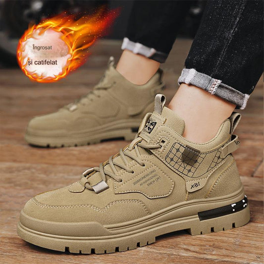 🔥【39-44】👟2024 nou toamnă și iarnă îngroșată catifea casual versatilă tendință de modă Martin cizme cizme de zăpadă calde
