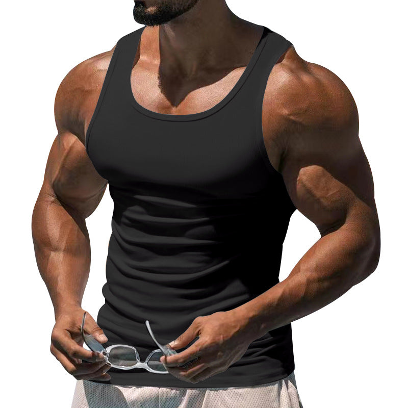 ✨🎽【S–3XL】Maiou bărbătesc simplu pentru vară, ideal pentru fitness, sport și uz zilnic.
