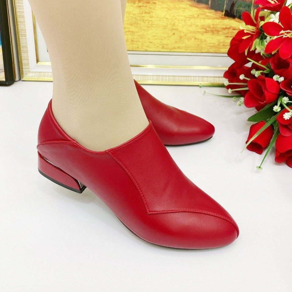👠【35-40】Moda Piele moale Talpa moale Doamnelor Tocuri joase