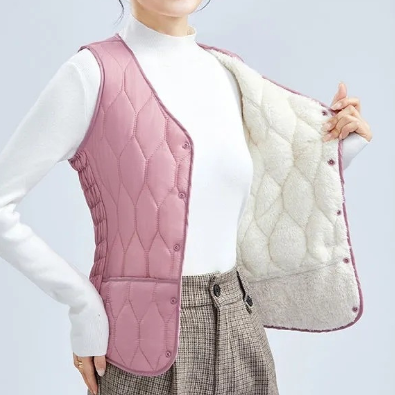 💟 Ženski kratek telovnik za spodnje nošenje. Nov, lahek, topel brezrokavnik za jesen in zimo