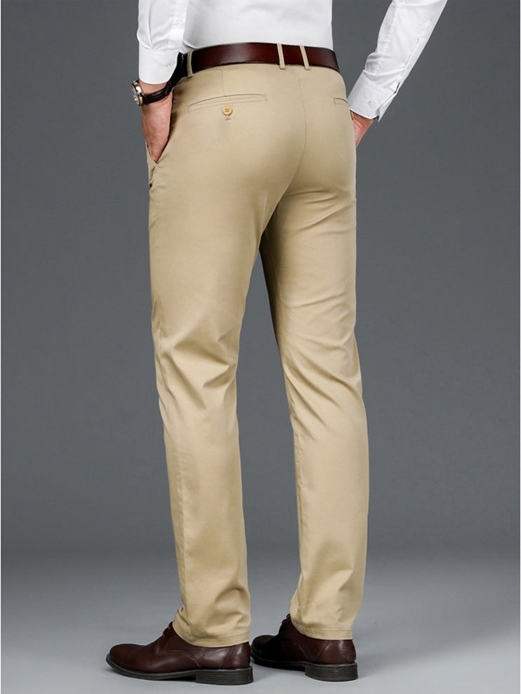 😎👖 Pantaloni casual pentru bărbați, țesătură elastică, fără pilling, confortabil de purtat!