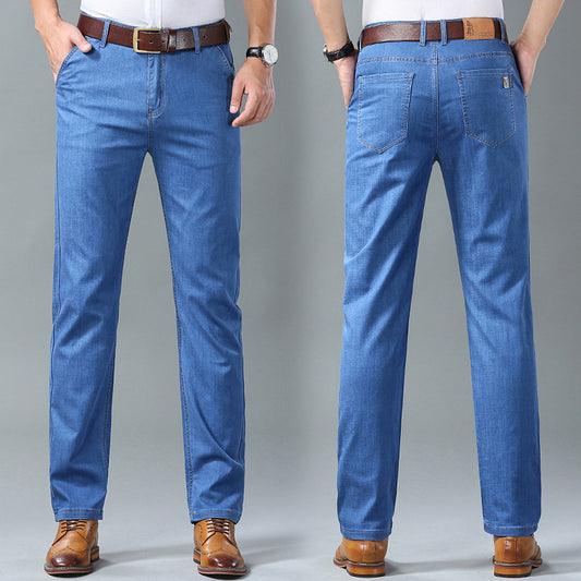 👖👖 Blugi pentru bărbați de mărime mare simpli, casual și versatili