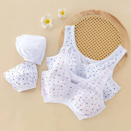 ✨💁‍♀️【4-dielna sada】 Bavlnený, malý model vesty, pre ženy stredného a staršieho veku, väčšie veľkosti 