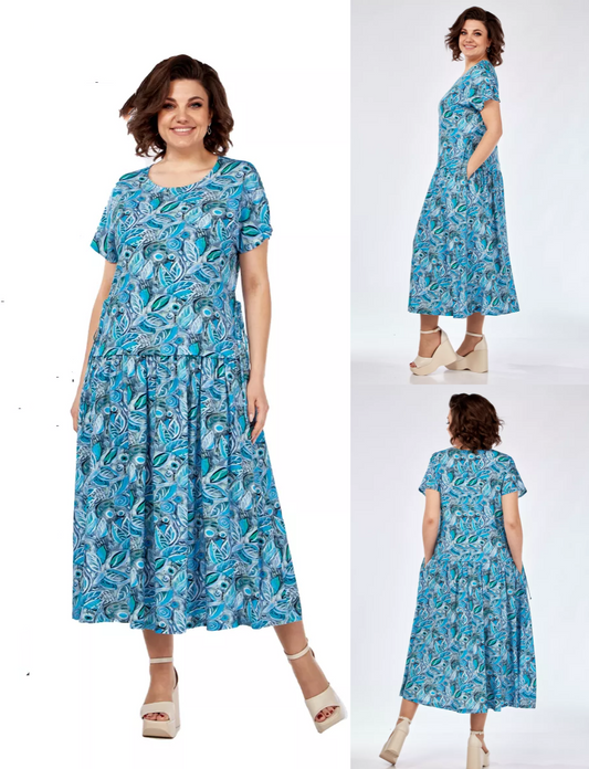 🥰【S-5XL】Rochie nouă, elegantă, din șifon de înaltă calitate.