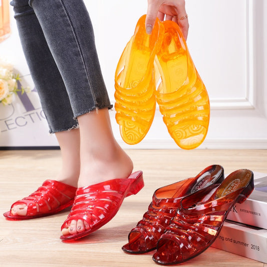 👡【Reduceri mari de vară】(36-41) Papuci moi din PVC✅Confortabili și anti-alunecare✅Ideali pentru vară!