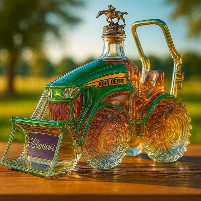 🥂Sticlă de whisky în formă de tractor