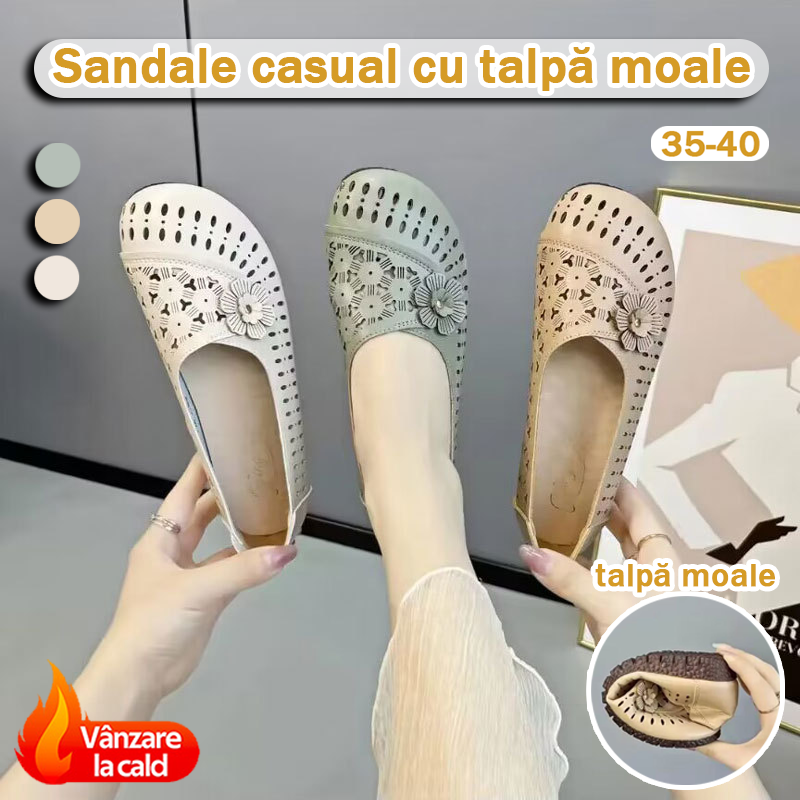 🔅【35-40】Pantofi pentru femei fundul din piele moale anti-alunecare.