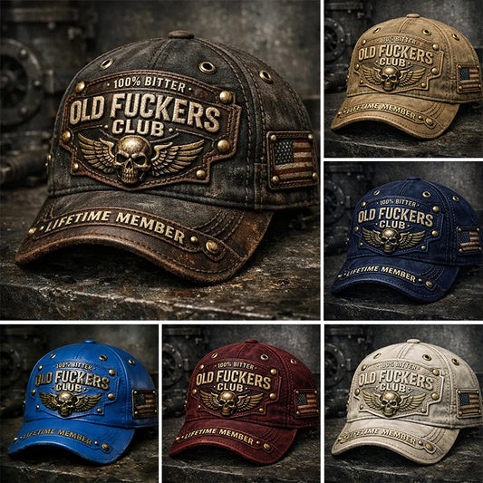 🔥 Vintage baseballová čepice Old Fuckers Club