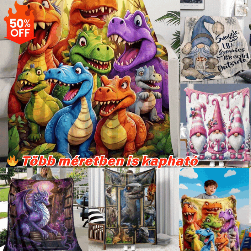 👏 Kockás flanel művészi mintával, Flanel takaró, délutáni pihenő takaró, kis méretű takaró