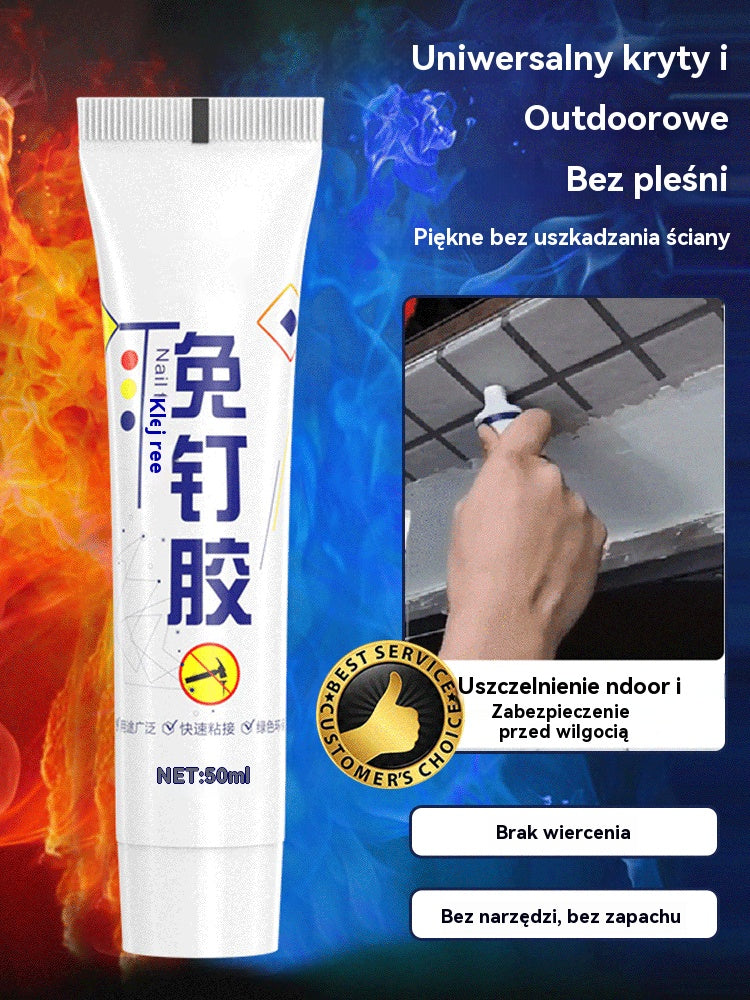 👍🔥【Cumpărați 2, primiți 2 gratuit】Adeziv practic multifuncțional, fără cuie: impermeabil, nu necesită găurire, poate fi utilizat pe metal, plastic, gresie, ceramică, sticlă și lemn.