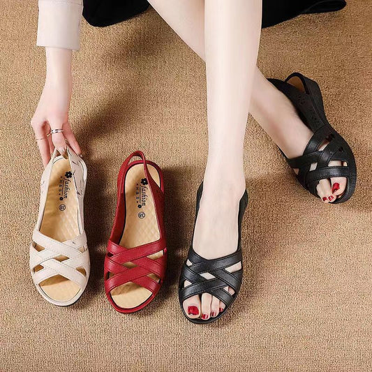 ✨😍【36-40】Nouă pereche de pantofi de vară, cu fund moale, confortabil, antiderapant și plat.