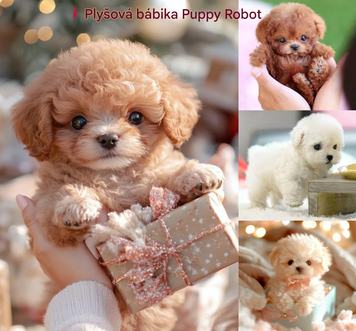 🔥🐶 Έκπτωση - 🎁✨Puppy My Robot βελούδινη κούκλα