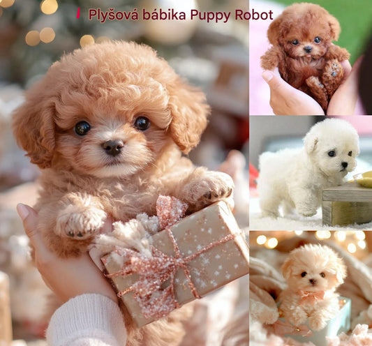 🔥🐶 Έκπτωση - 🎁✨Puppy My Robot βελούδινη κούκλα