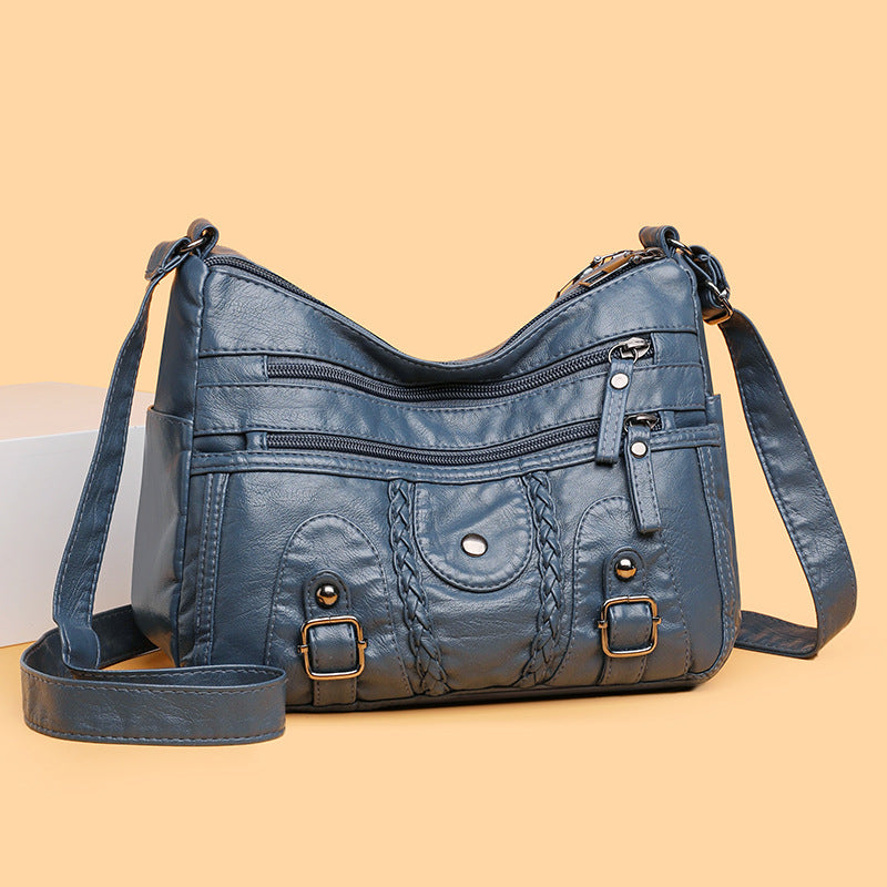 🩰👜 Modna torbica za srednjo in starejšo generacijo, več predelkov, za nošenje na eni rami ali po diagonali, z dovršeno prestižno teksturo