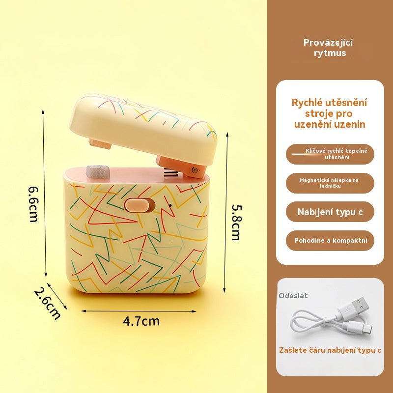 💛 Mini svářečka – Dobíjecí s konektorem typu C, uzamkněte čerstvost jedním dotykem