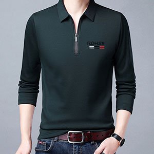 👔💁‍♂️ Tricou polo cu mânecă lungă pentru bărbați