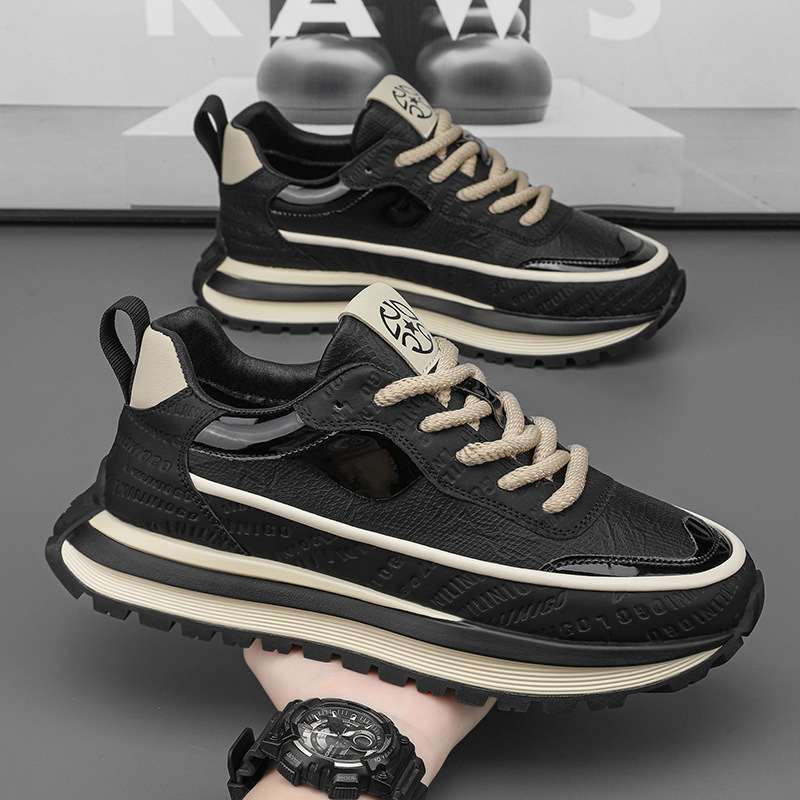 👞😊【39-44】Pantofi casual pentru bărbați, la modă, confortabili, care îmbunătățesc înălțimea