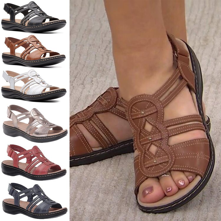 👡【35-43】Sandale moi și confortabile din piele pentru femei.