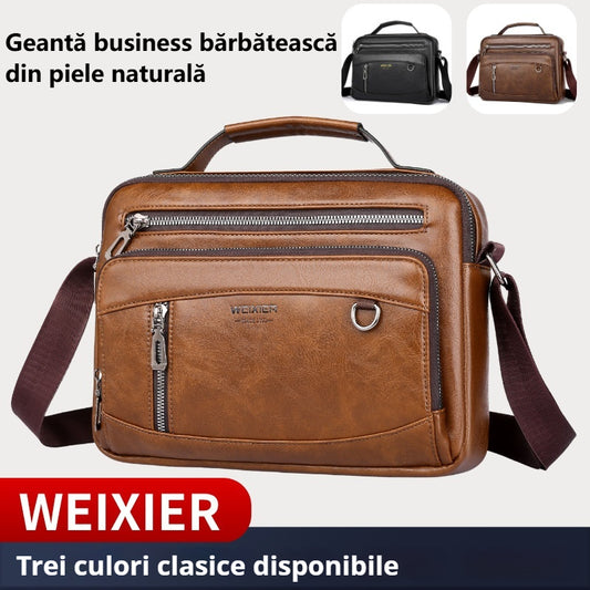 👜 Geantă casual din piele de vacă pentru bărbați, la modă