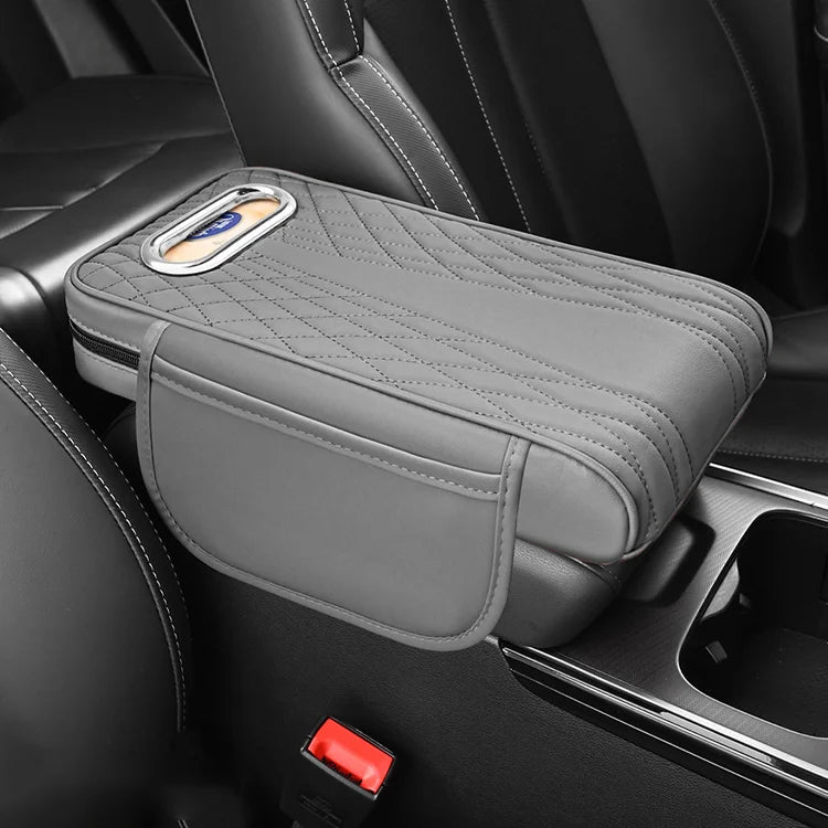 👏🚗 Večnamenska usnjena škatla za naslon za roke tri v enem--Večnamensko in praktično