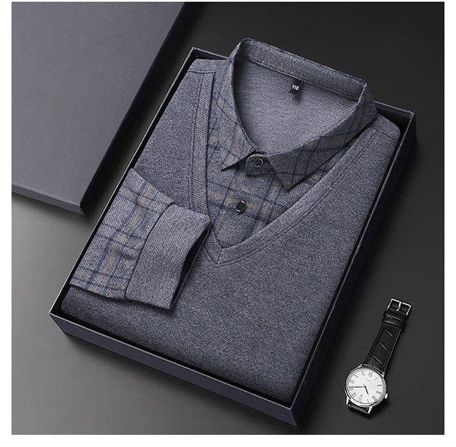 👔✔【M-4XL】Všestranné, ležérne, nežehliteľné POLO tričko s klopou 