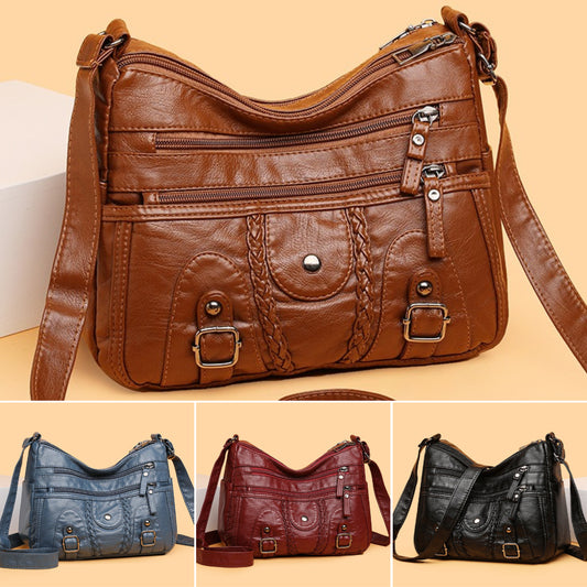 🩰👜 Modna torbica za srednjo in starejšo generacijo, več predelkov, za nošenje na eni rami ali po diagonali, z dovršeno prestižno teksturo