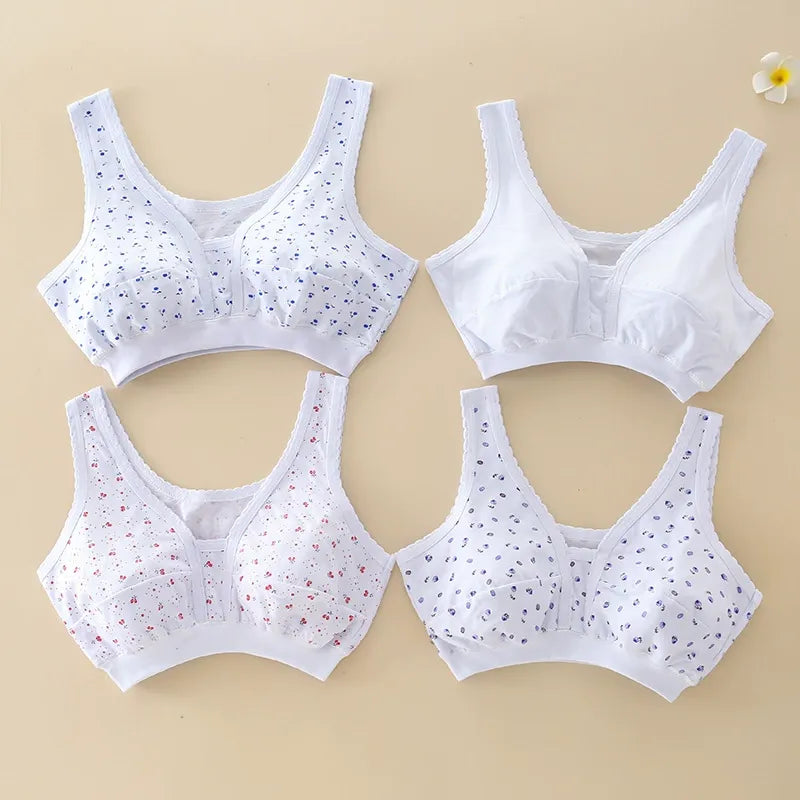 ✨💁‍♀️【Set de 4 piese】 Bumbac, model vestă mică, pentru femei de vârstă mijlocie și mai în vârstă, mărimi mari