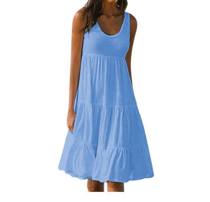 👗 Rochie simplă de culoare uni