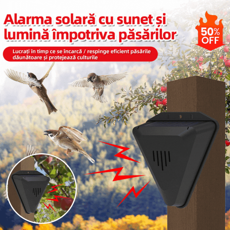 🔥【Kúpte 1, získajte 1 zadarmo】📣Solárna energia, zvukový a svetelný odpudzovač vtákov, ryžové polia a rybníky 