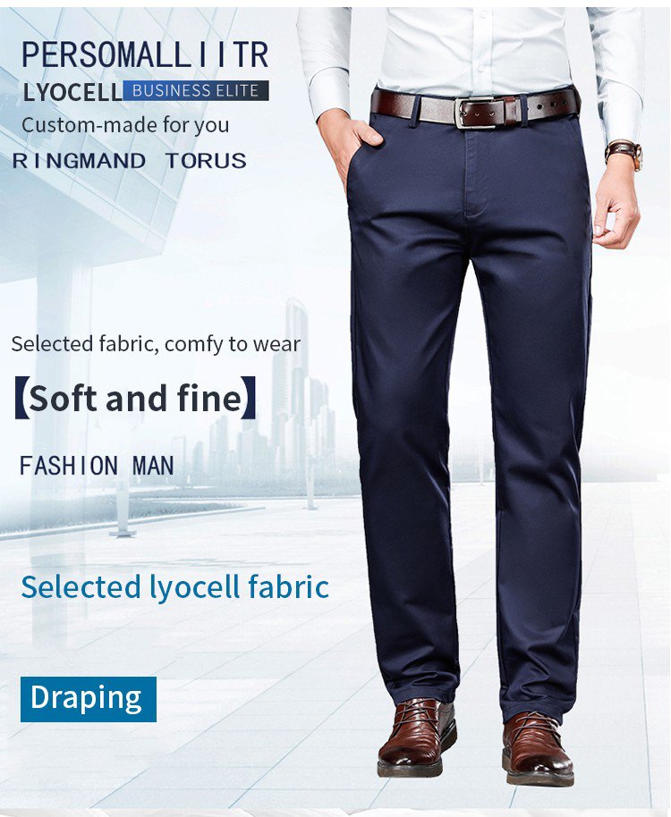 😎👖 Pantaloni casual pentru bărbați, țesătură elastică, fără pilling, confortabil de purtat!