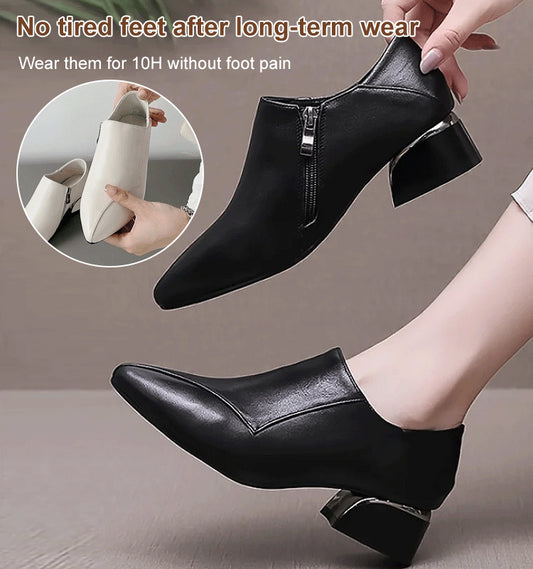 👠【35-40】Moda Piele moale Talpa moale Doamnelor Tocuri joase