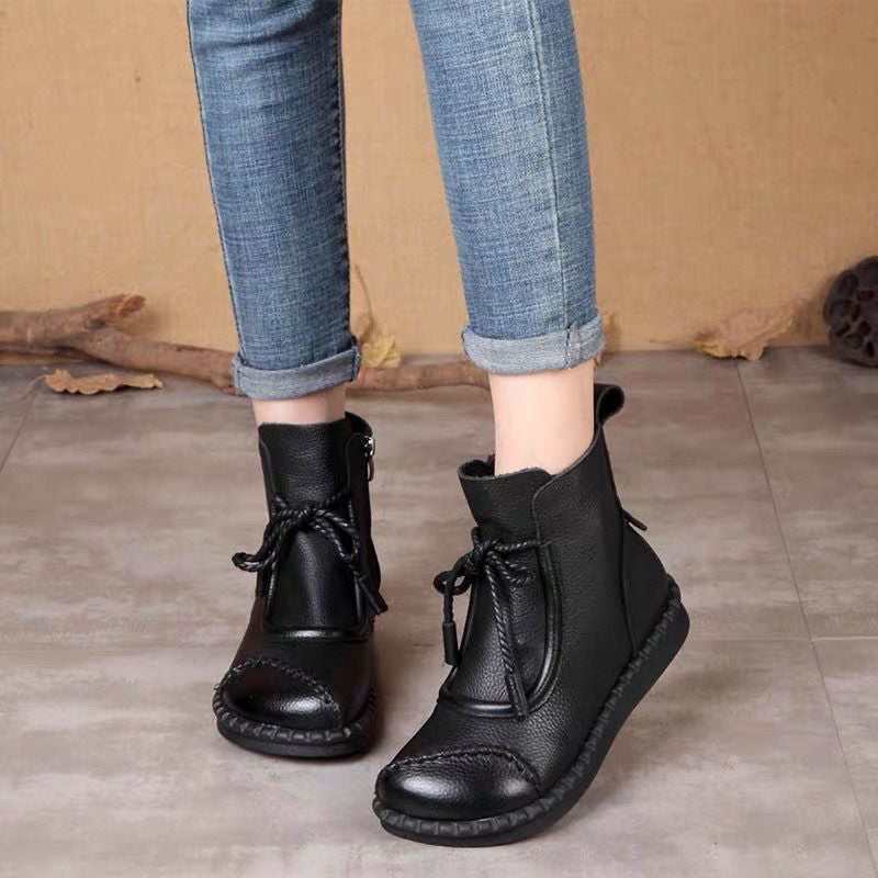👢🔥【35-40】Ghete noi de damă din piele de vacă, importate din Australia