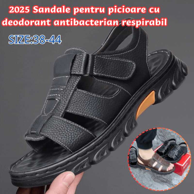 👞😎 Sandale casual din piele pentru bărbați.