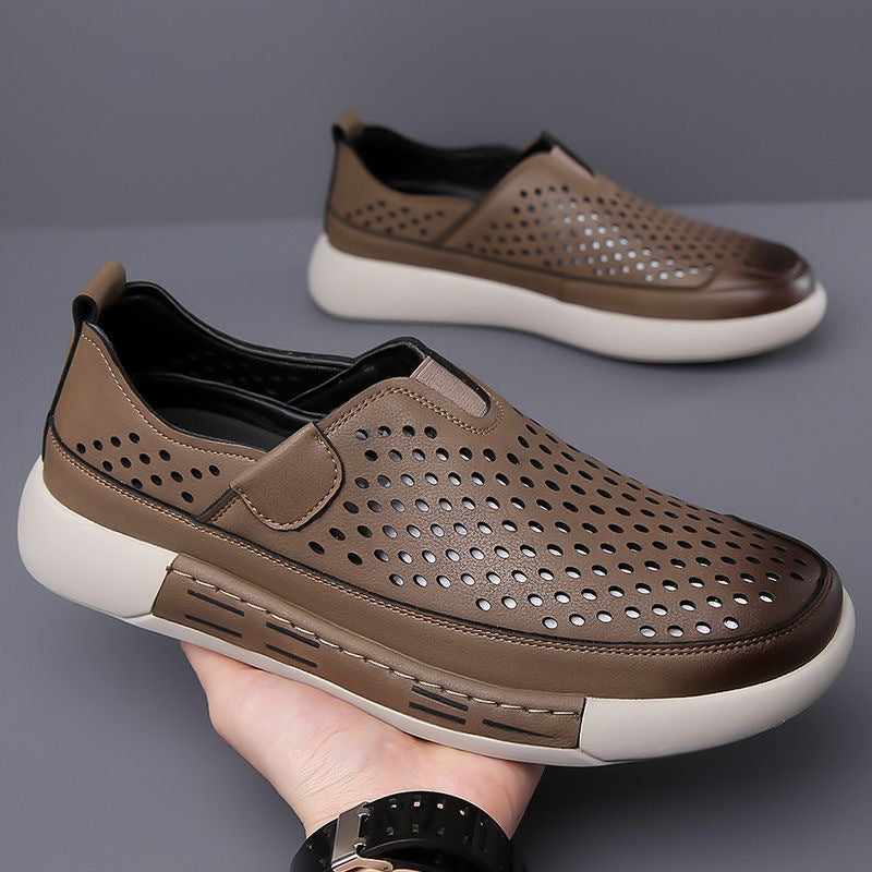 👏【39-44】Pantofi noi de vară pentru bărbați din piele cu talpă moale