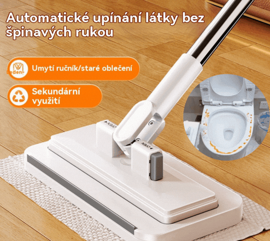 👏【Komplet 4 kosov】💦Večfunkcijski mop s sponko za krpo, nov domači mop, ki ga ni treba prati✅