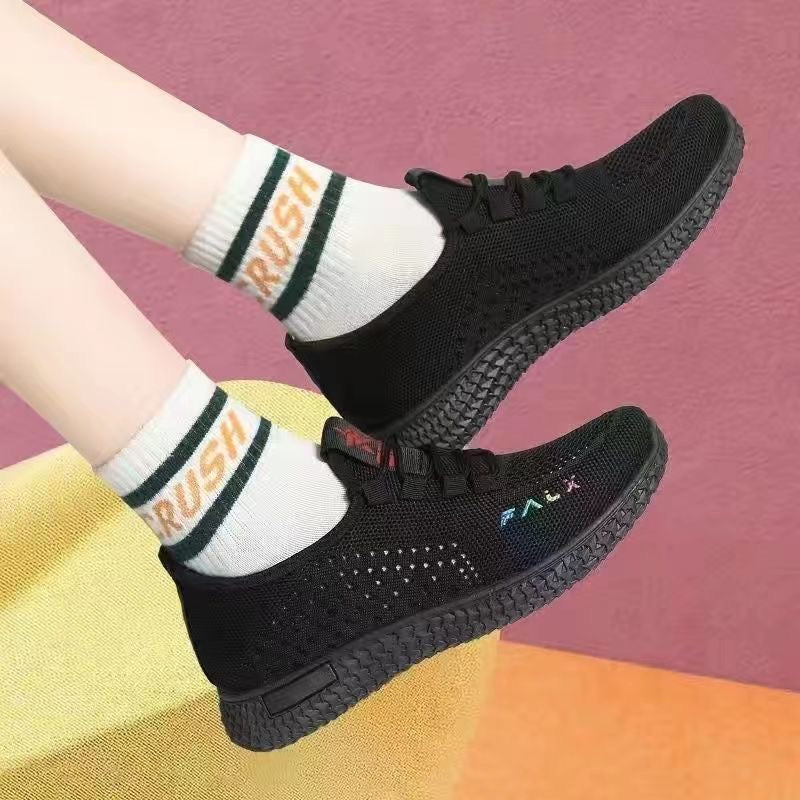 💕【36-40】Pantofi din plasă zburătoare de primăvară și vară | Mers versatil, slăbitor, confortabil și rapid