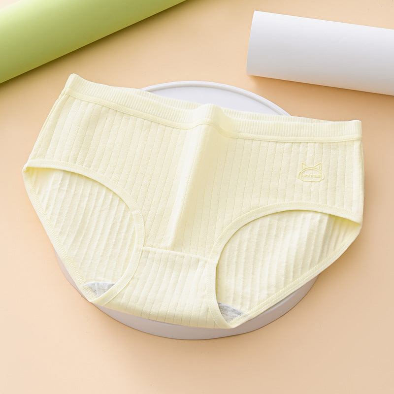 🧁✨【7-delni paket】Žensko bombažno spodnje perilo z visokim pasom, udobno in zračno.