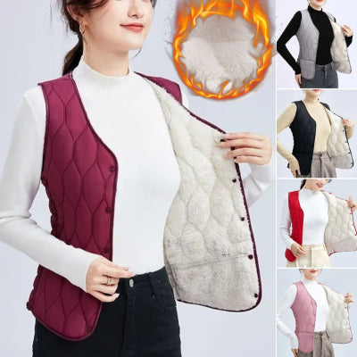 💟 Ženski kratek telovnik za spodnje nošenje. Nov, lahek, topel brezrokavnik za jesen in zimo