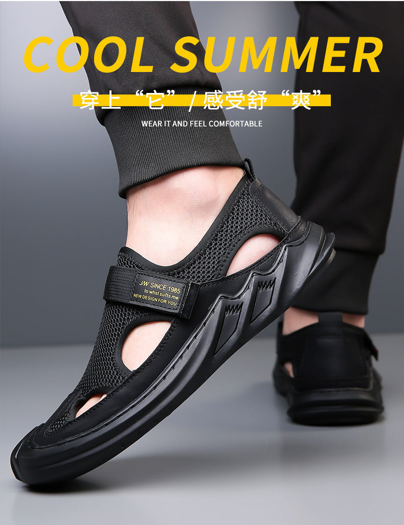 👞💨【39-47】✨Sandale de vară pentru bărbați, casual, respirabile, cu talpă moale din plasă.