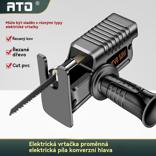 🔥🧰 Elektrická vrtačka přeměněná na přímočarou pilu, adaptér pro hlavu přímočaré pily pro práci se dřevem